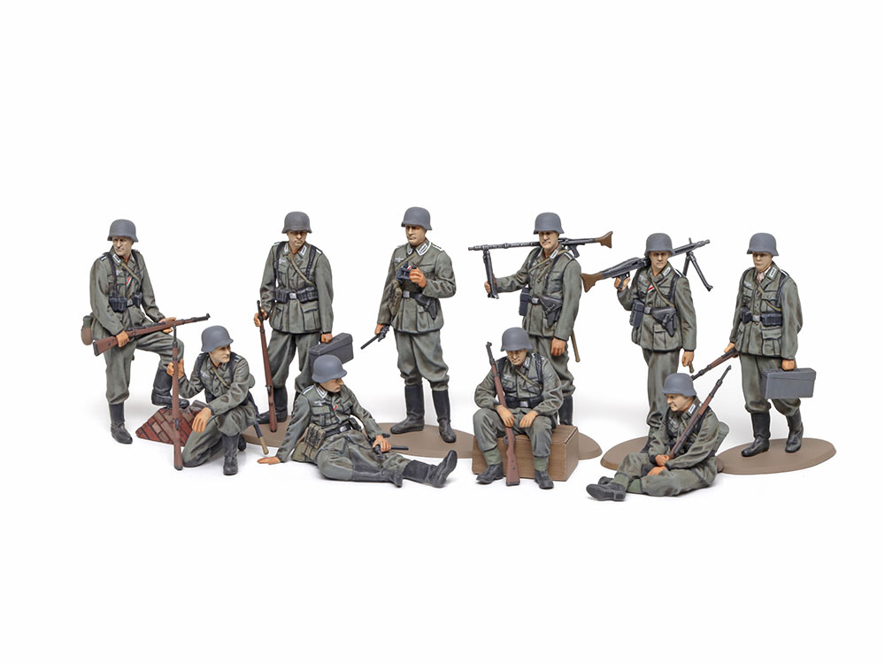 タミヤ 1/48 ミリタリーミニチュアシリーズ WWII ドイツ歩兵