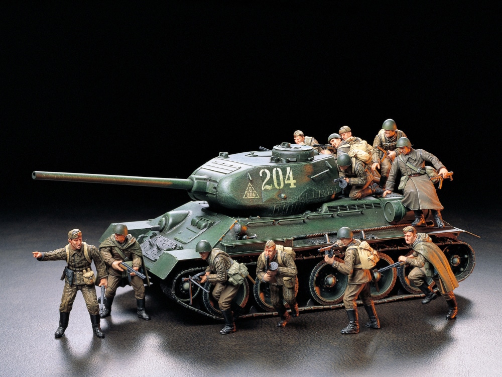 タミヤ 1/35 ミリタリーミニチュアシリーズ ソビエト T34/85 中戦車