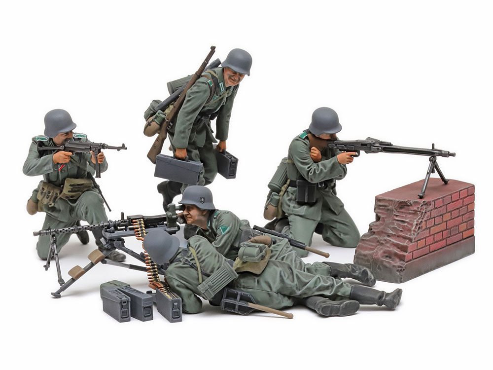 タミヤ 1/35 ミリタリーミニチュアシリーズ 1/35 ドイツ機関銃チーム 