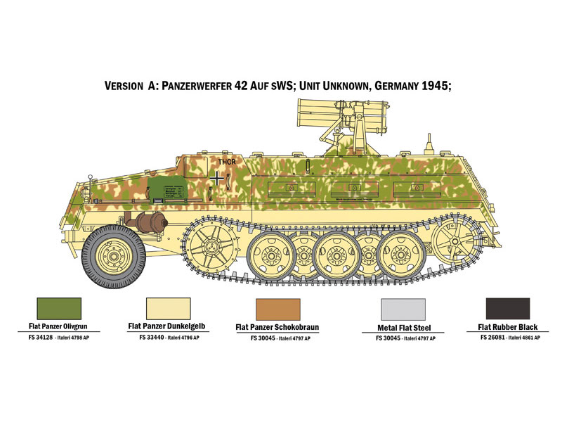 イタレリ 1/35ミリタリー 1/35 15cm パンツァーベルファー42型 sWS