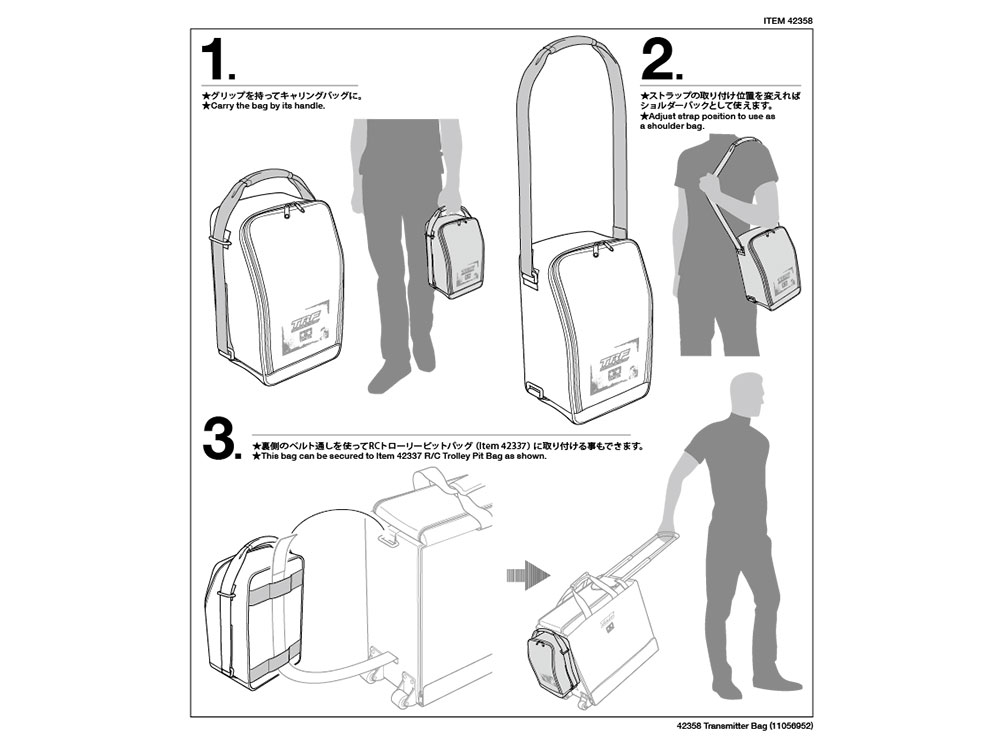 タミヤ　RC トローリー　ピットバッグ　ラジコン　バッグ　TRF