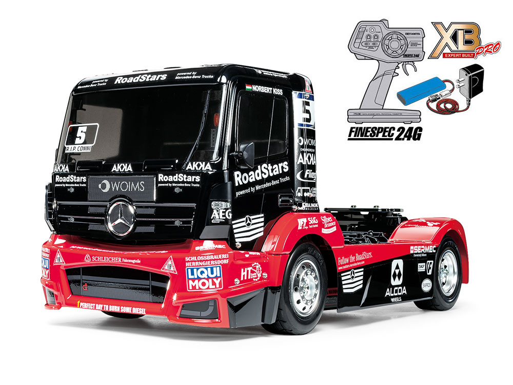 タミヤ XBシリーズ 1/14RC XB メルセデス・ベンツ アクトロス MP4 MBモータースポーツ (TT-01シャーシ TYPE-E) | タミヤ