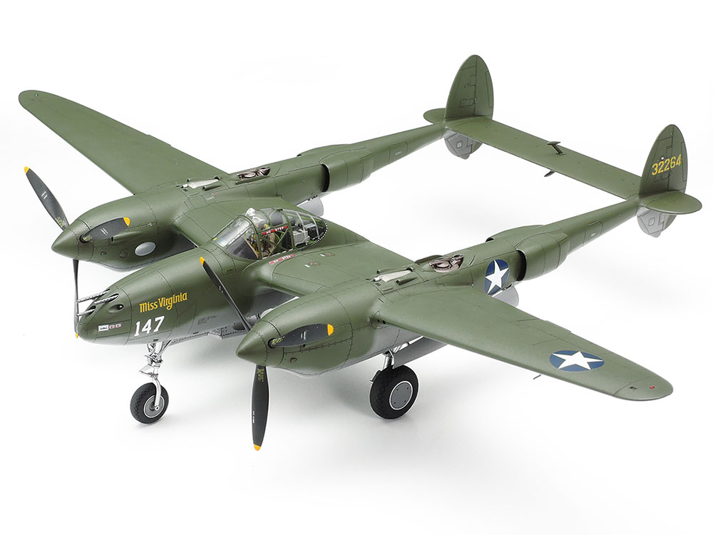 タミヤ 1/48 傑作機シリーズ 1/48 ロッキード P-38F/G ライトニング ...