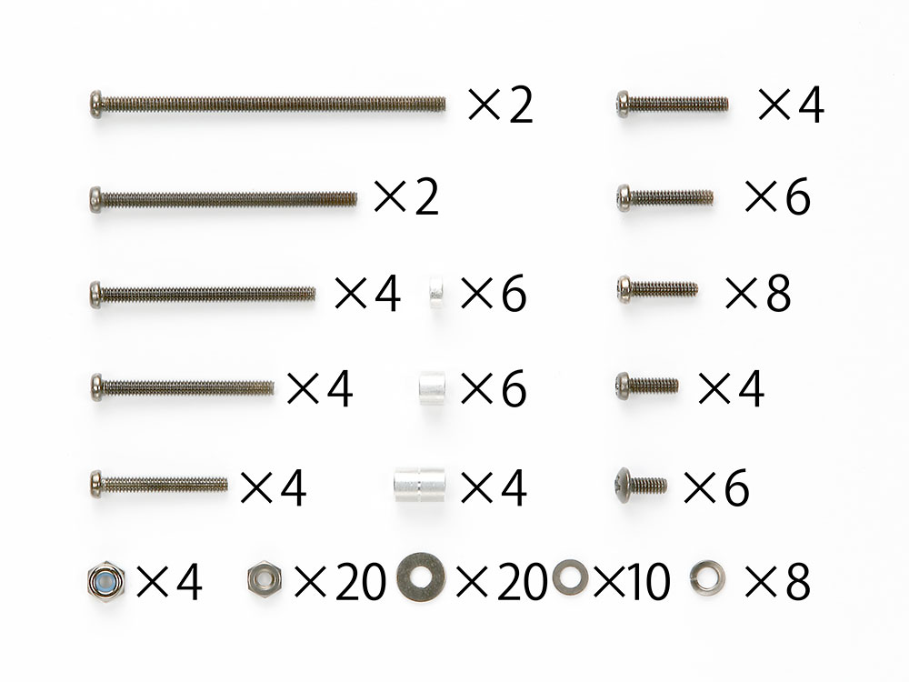 ミニ四駆 ステン ブラック 皿ビス M2 160本