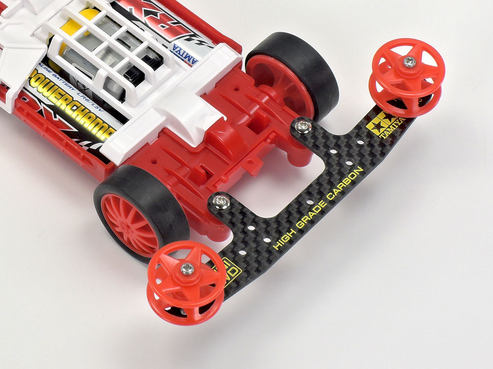 ミニ四駆特別企画商品 2段低摩擦プラローラー (19-19mm) レッド