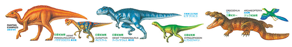 タミヤ 1/35 恐竜世界シリーズ 小型恐竜セット | タミヤ