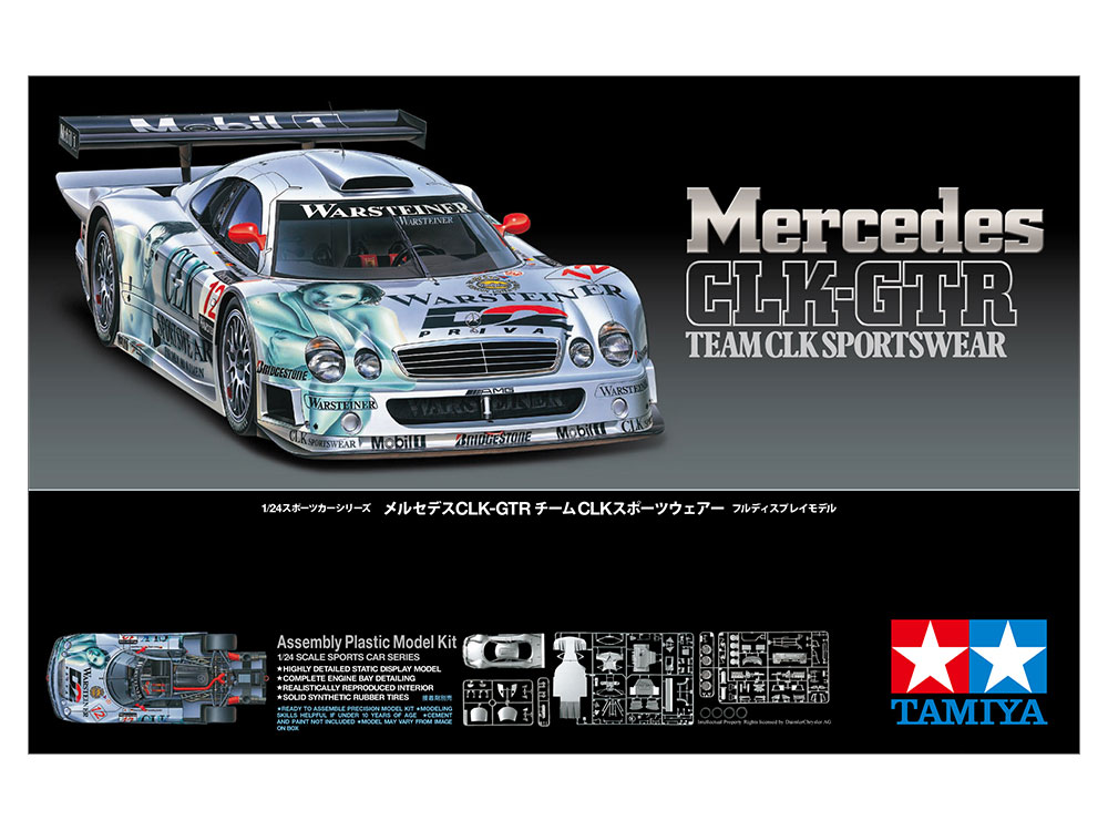 タミヤ 1/24 スポーツカーシリーズ メルセデスCLK-GTR チームCLK 