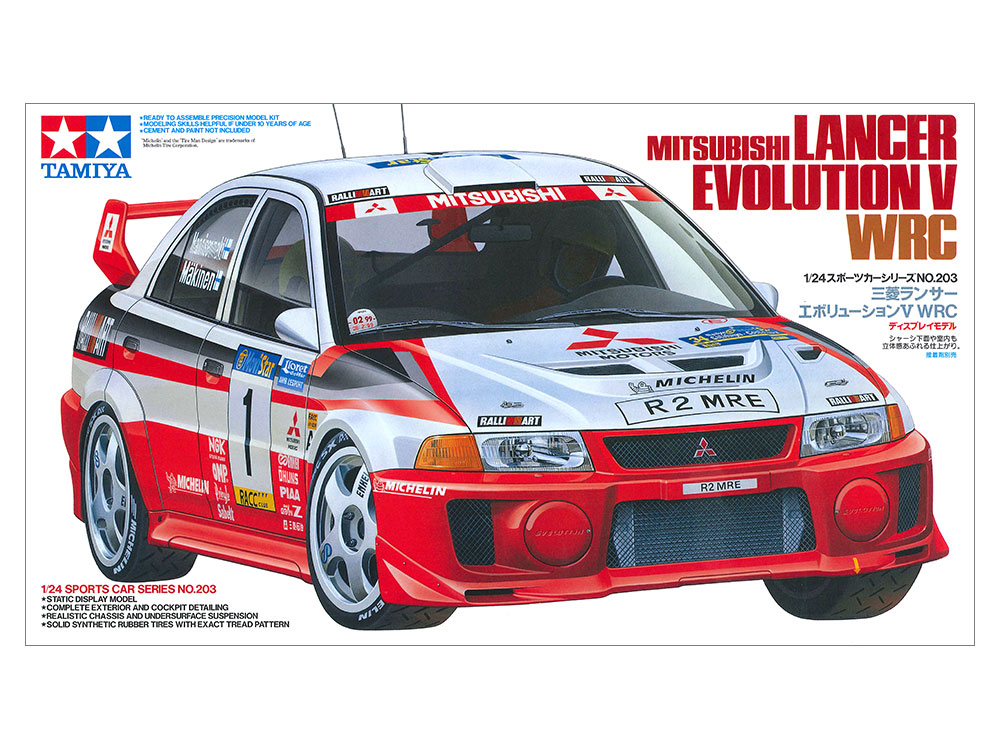 タミヤ 1/24 スポーツカーシリーズ 三菱ランサーエボリューションV WRC 