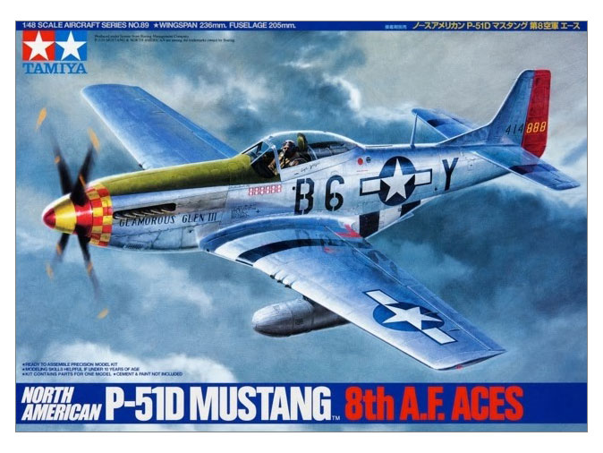 タミヤ 1/48 傑作機シリーズ ノースアメリカン P-51D マスタング 第8空軍エース | タミヤ