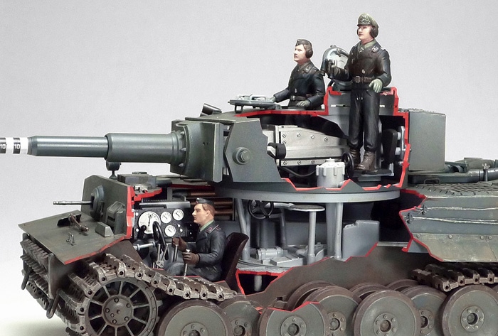 タミヤ 1/25 戦車シリーズ ドイツ重戦車 タイガーI型 （ディスプレイ ...