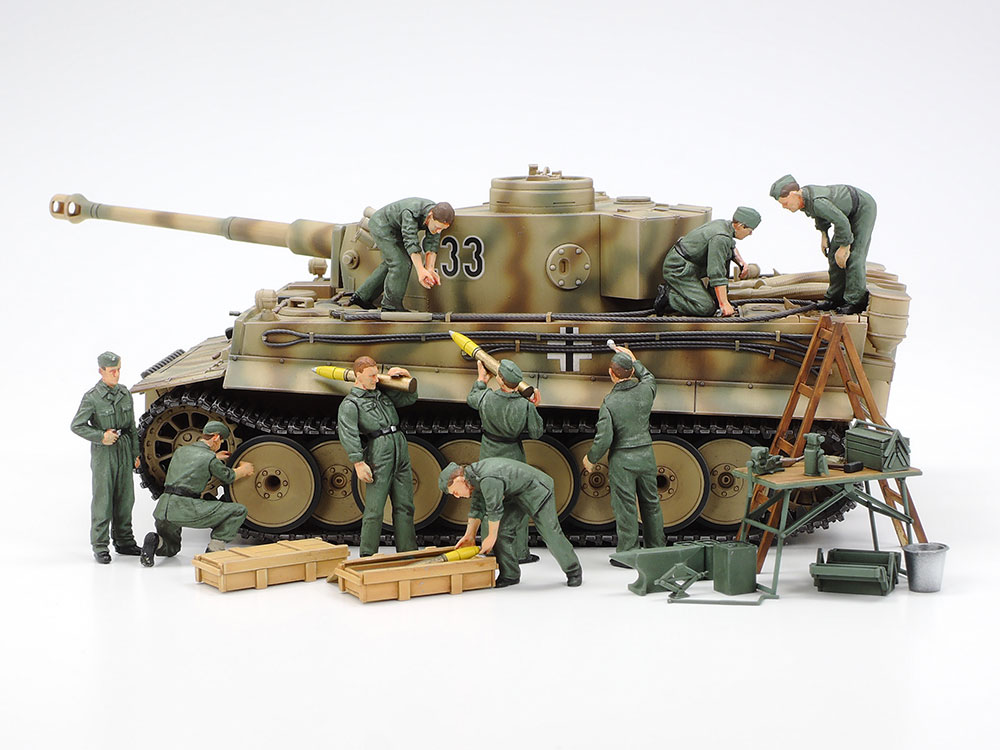 タミヤ 1/48 ミリタリーミニチュアシリーズ WWII ドイツ戦車兵野戦整備