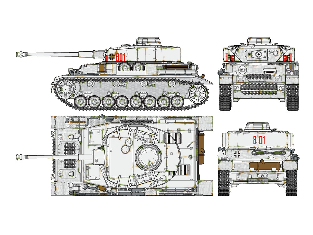 タミヤ 1/16 ビッグタンクシリーズ No.11 ドイツ 4号戦車 J型 シングルモーターライズ プラモデル 36211(品 