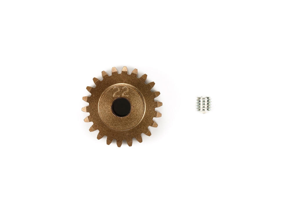 Tamiya 54771 RC Hard Coated Pinion Gear - 06 Module Aluminum 24T For TT-02, TA Series & More