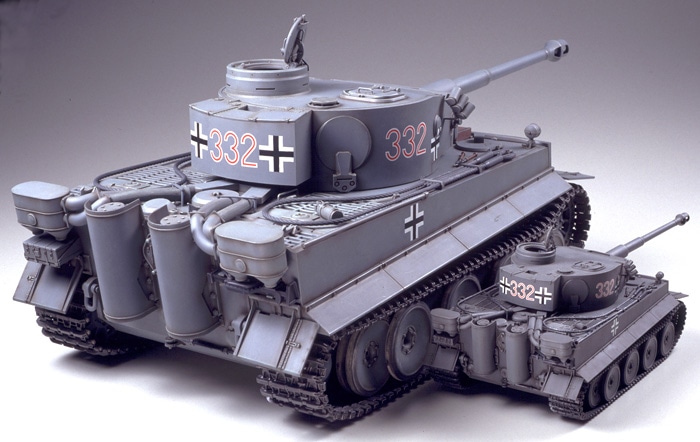 タミヤ 1/25 戦車シリーズ ドイツ重戦車 タイガーI型 （ディスプレイ