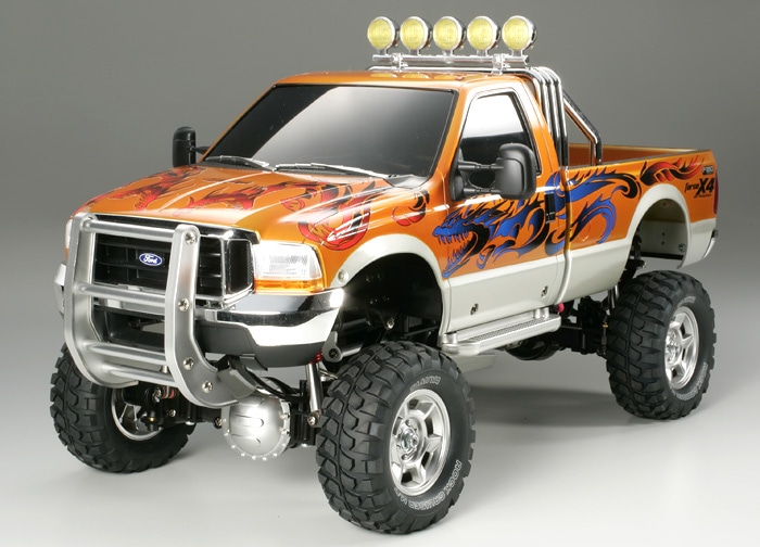 日本最大級 タミヤ 1/10 4×4ピックアップフォードF-350ハイリフトの