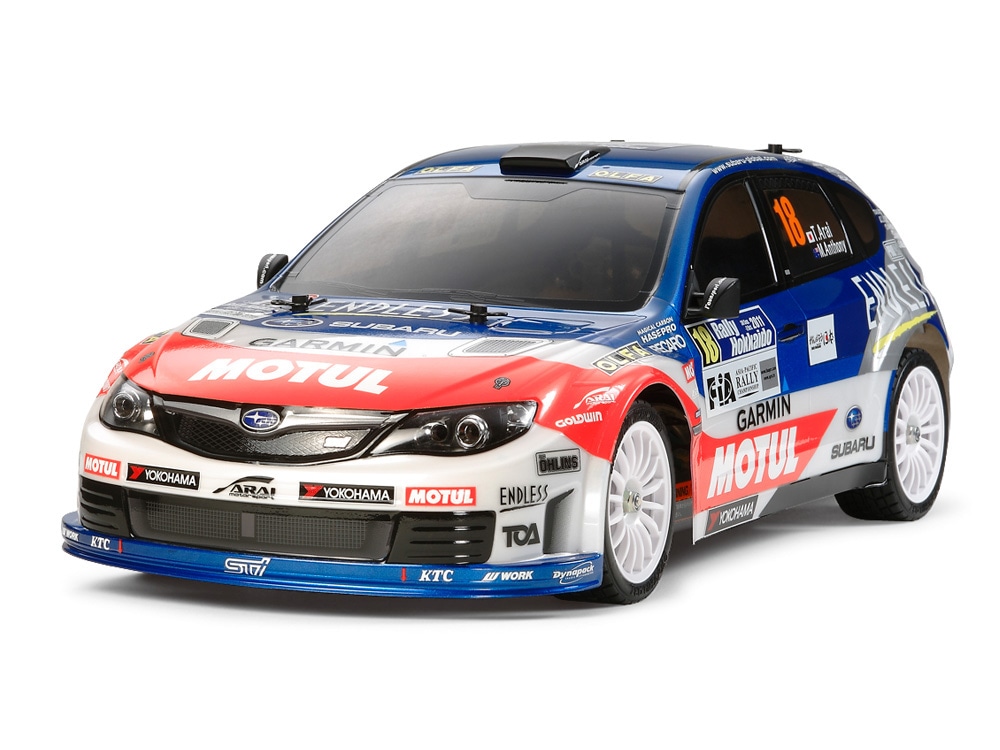 【安値】1/10RC XB スバル インプレッサ WRX STI チームアライ (TT-01E) GRB 田宮模型