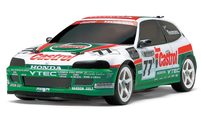 タミヤ 電動RCカーシリーズ 1/10RC カストロール Honda シビックVTi ...