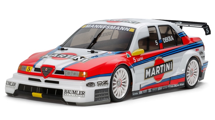 タミヤ 1/10RC アルファロメオ 155 V6 TI マルティーニ-