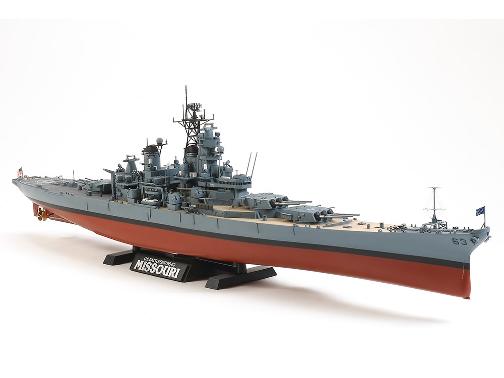 1/350 SCALE U.S. BATTLESHIP BB-63 MISSOURI (CIRCA 1991) | TAMIYA