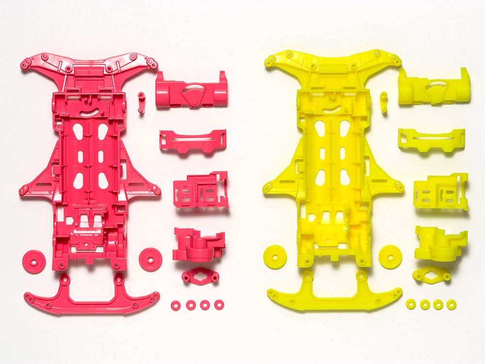 タミヤ ミニ四駆特別企画 VS 蛍光カラーシャーシセット（ピンク 
