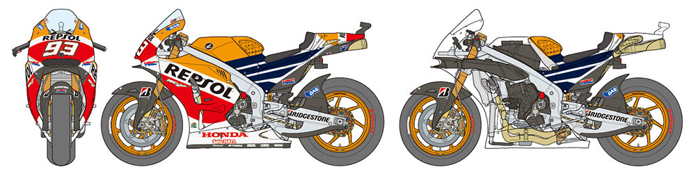 タミヤ 1/12 オートバイシリーズ レプソル Honda RC213V'14 | タミヤ