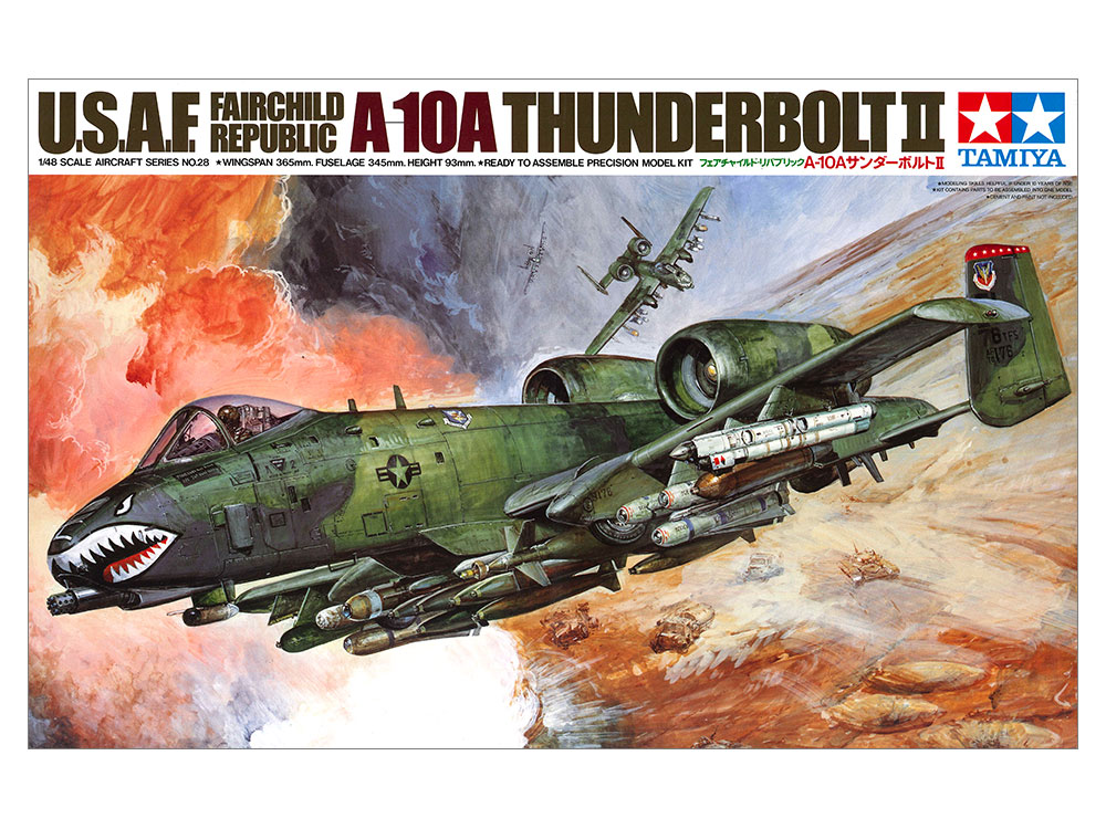 1/48 SCALE FAIRCHILD REPUBLIC A-10A THUNDERBOLT II | TAMIYA