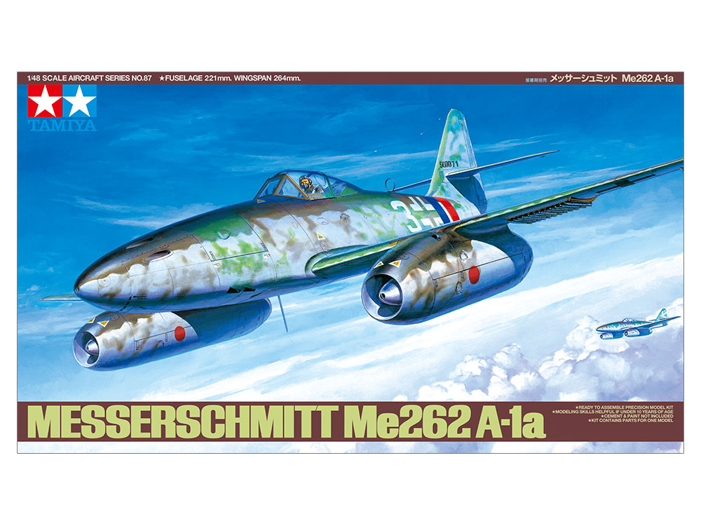 タミヤ 1/48 傑作機シリーズ メッサーシュミット Me262 A-1a | タミヤ