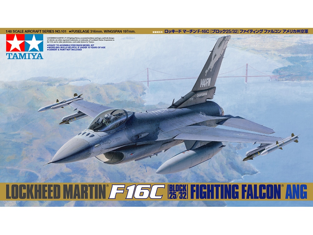 1/48 SCALE LOCKHEED MARTIN F-16C [BLOCK 25/32] FIGHTING FALCON ANG 