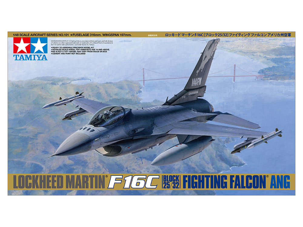 1/48 SCALE LOCKHEED MARTIN F-16C [BLOCK 25/32] FIGHTING FALCON ANG 